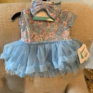 Disney Stitch Tutu With Matching Headband